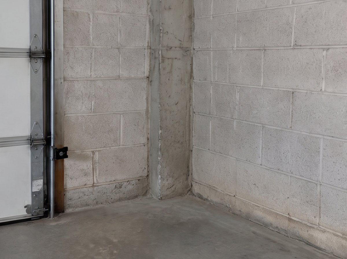 Canto da garagem depois do serviço