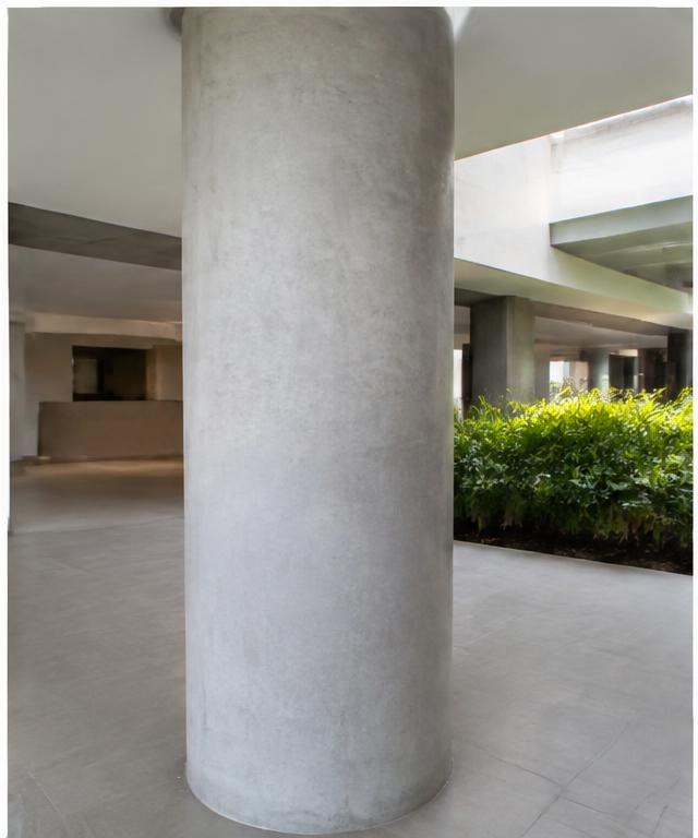 Depois — pilar de concreto trincado