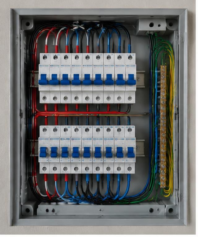 Depois — quadro elétrico queimado