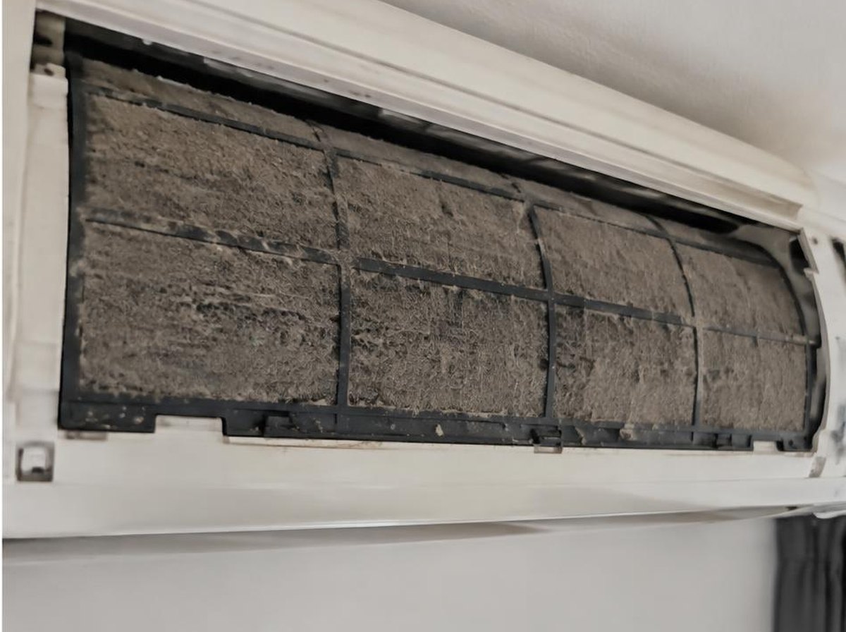 Filtros de apartamento antes do serviço